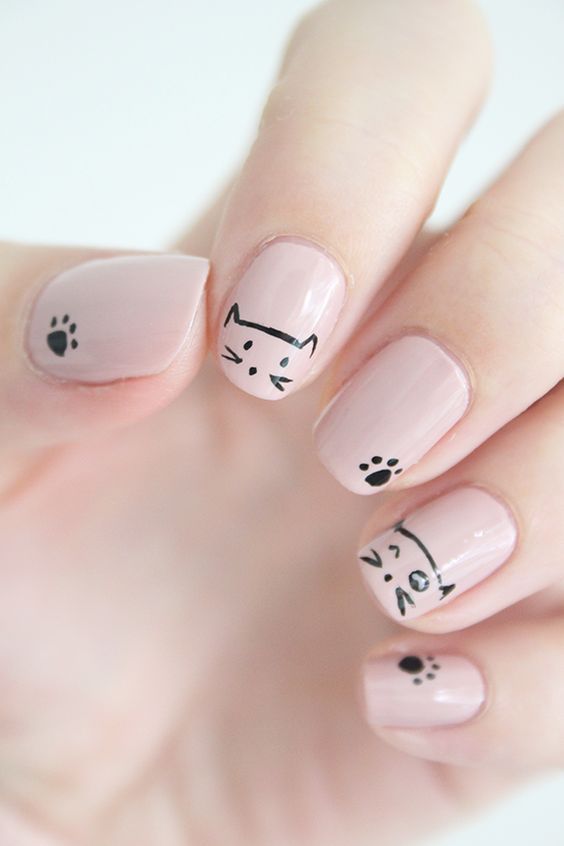 Cat Nail Art: Types, Designs, Photos 2017 | NAILSPIRATI