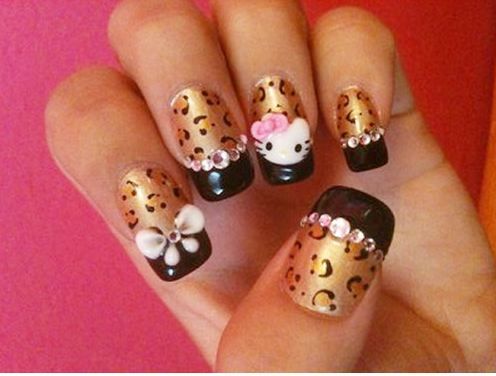 15 Super Funny Kitty Nail Designs - Pretty Desig