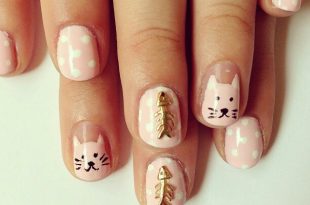 15 Super Funny Kitty Nail Designs - Pretty Desig