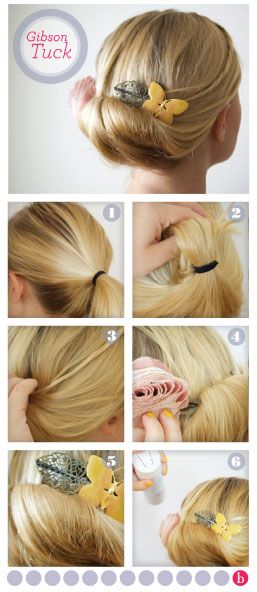 DIY Gibson Tuck Hair Tutorial | Gibson girl hair, Vintage .