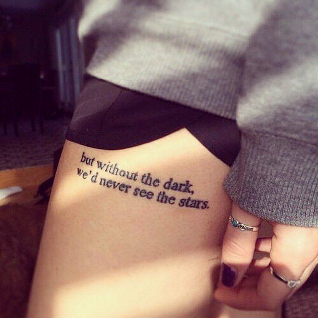 20 Girl Quote Tattoos You May Love | tatoo | Tatouage, Designs de .