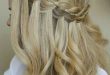Glam Waterfall Braid With Curls | Waterfall braid hairstyle, Long .
