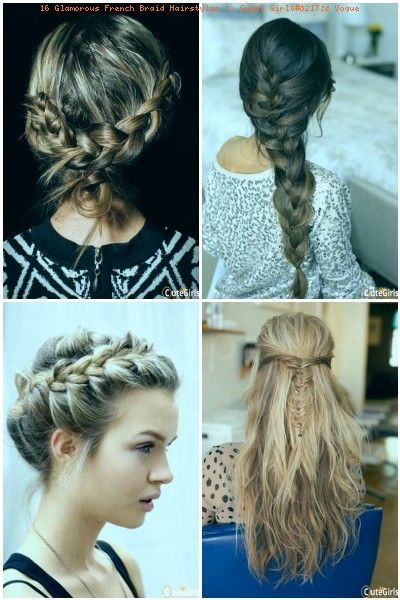 16 Glamorous French Braid Hairstyles >> Sweet Girl’s Vogue .