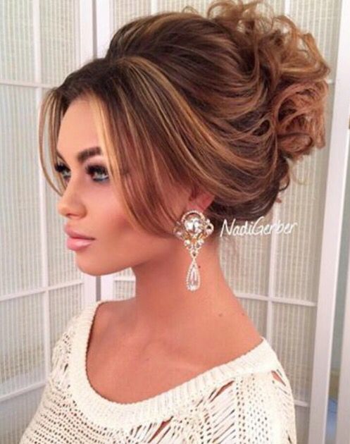 Glamorous updo | Bride hairstyles, Bridal hair, Long hair styl