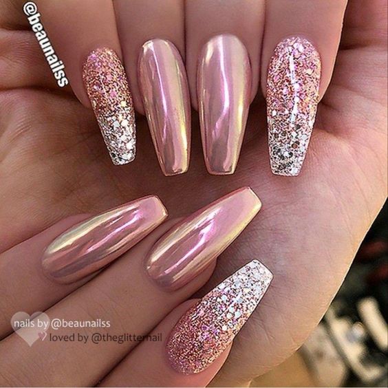 36 Elegant Glitter Nail Art Design Ideas – Page 3 – Tiger Fe