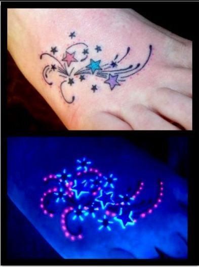 12 Glow Tattoo Designs You May Like | Uv tattoo, Glow tattoo, Foot .