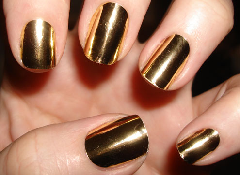 Nail Colors: Beautiful Gold Nail Design Ideas, color gel nails .
