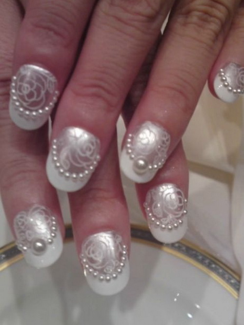 Nail Colors: Gold Wedding Nail Designs, color gel nails, colored .