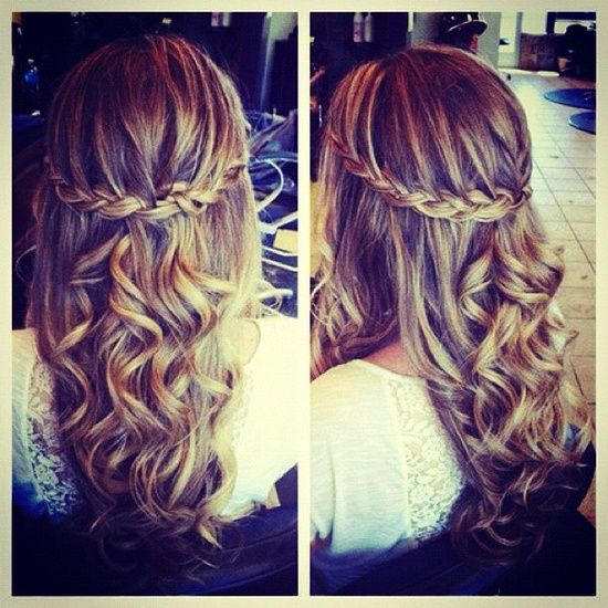 Fascinating Golden Curls for Romantic Women | Pretty hairstyles .