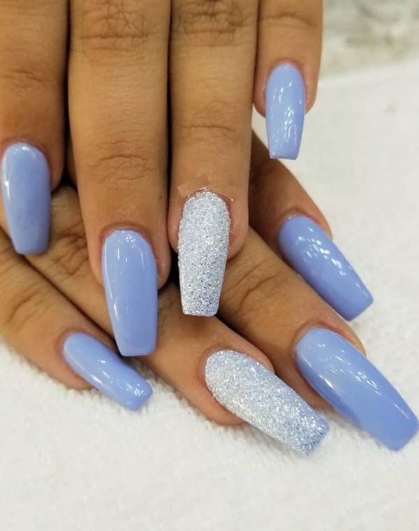 Gorgeous Blue Nails Art