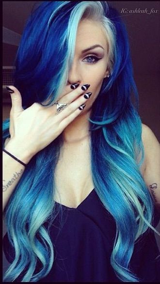 17 Great Blue Hairstyles | Hair, Hair styles, Blue ha