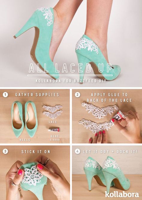 20 Easy DIY Ways To Update Your Old High Heel Shoes | Shoe .