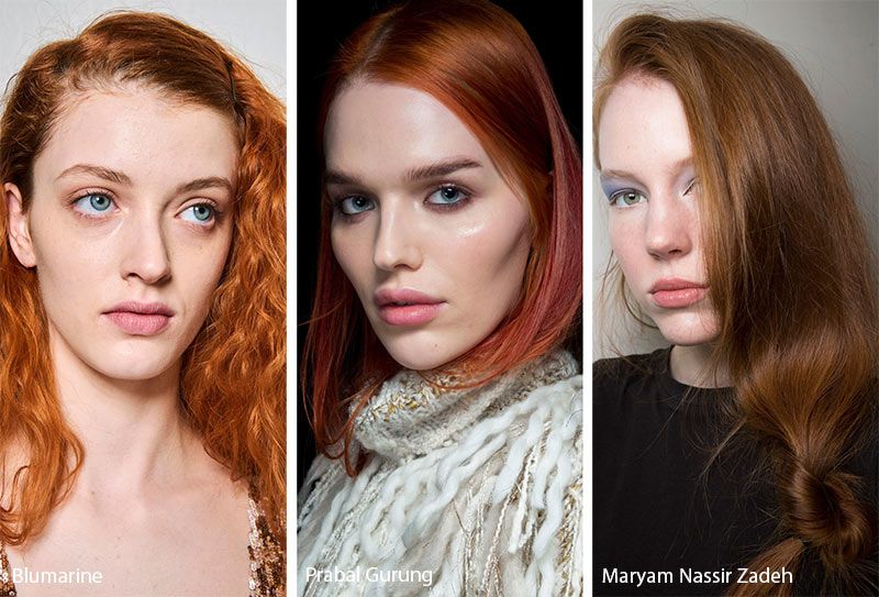Fall/ Winter 2019-2020 Hairstyle Trends | Red hair color, Hair .