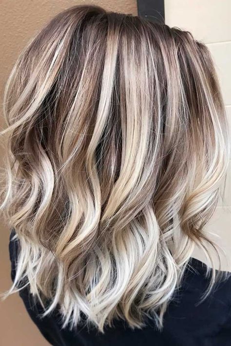 50 Chic Medium Length Layered Hair | Hair colour design, Hair .