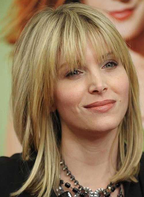 Hairstyles For Women Over 40 With Bangs | Haircuts for medium hair .