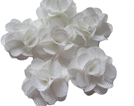 Amazon.com: YYCRAFT 15pcs Burlap Flower Roses, 3D Fabric Flowers .