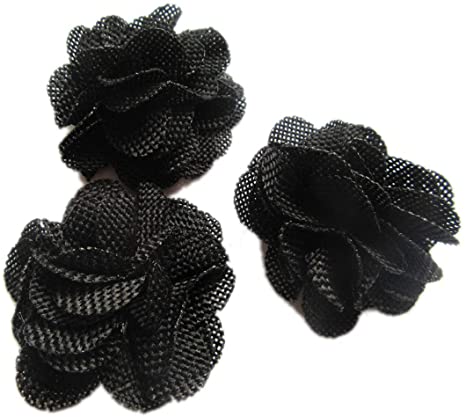 Amazon.com: YYCRAFT 15pcs Burlap Flower Roses, 3D Fabric Flowers .