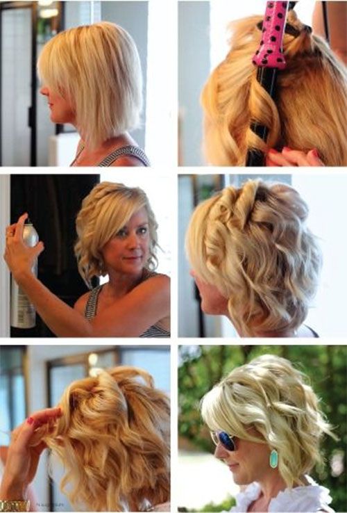 Curl Short Hair, Curling Iron Tutorials, How to Hacks | How to .