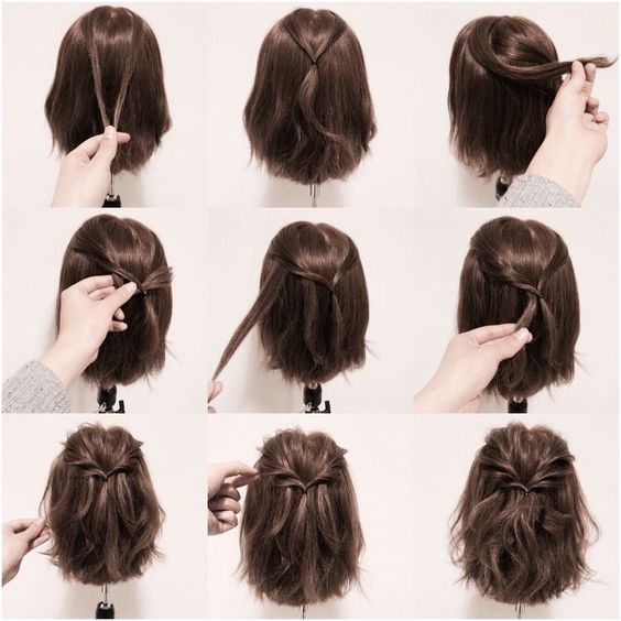 15 Hair Tutorials for Bobs | Frisuren, Schöne frisuren kurze haare .