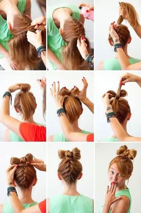 13 Hair Tutorials for Bow Hairstyles | Bow hairsty