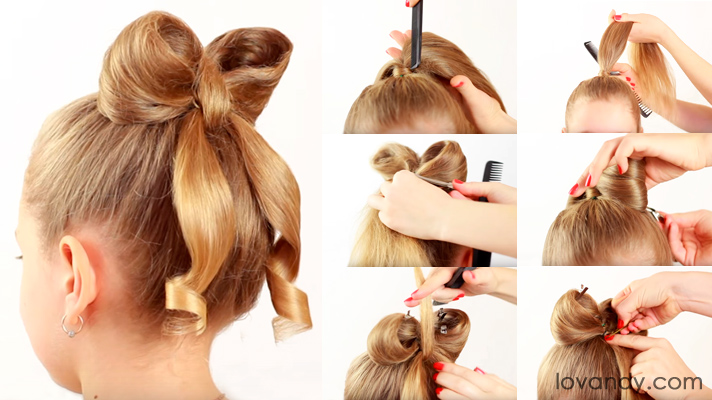 Hair Tutorials for Bow Hairstyles