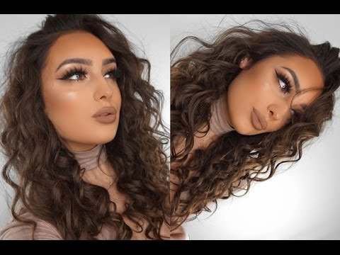 BIG CURLY HAIR TUTORIAL - YouTu