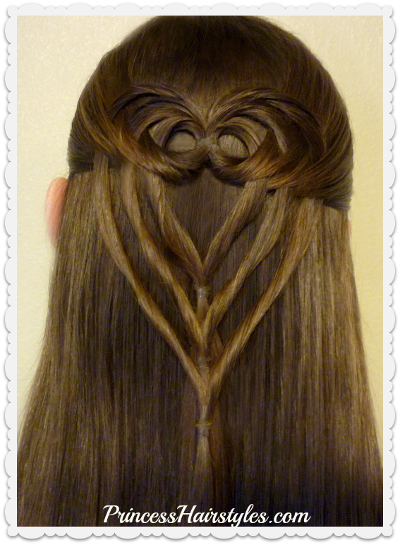 Triple Tuck Heart Hairstyle For Valentines Day | Hairstyles For .