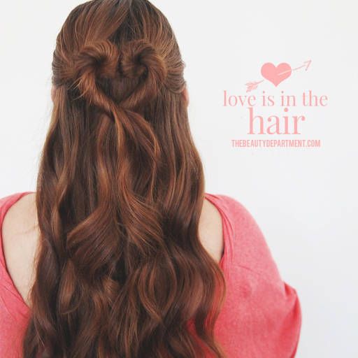 THE HEART BUN | Heart hair, Valentine's day hairstyles, Hair styl