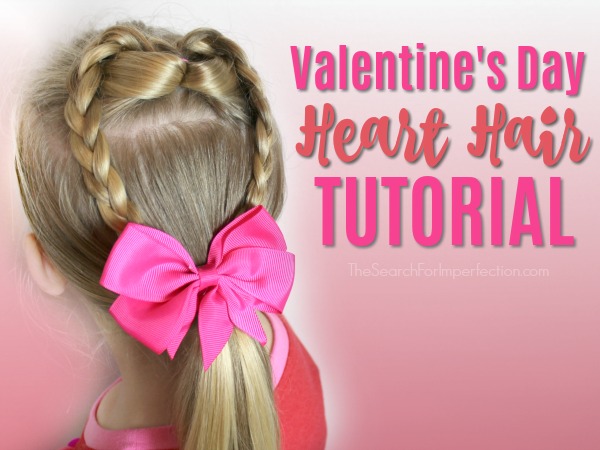 Valentine's Day Heart Hair Tutorial - Quick and Easy Hairstyle in .