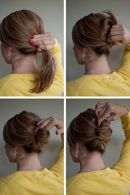 Hairstyle How-to: Easy French Roll | French roll hairstyle, Hair .