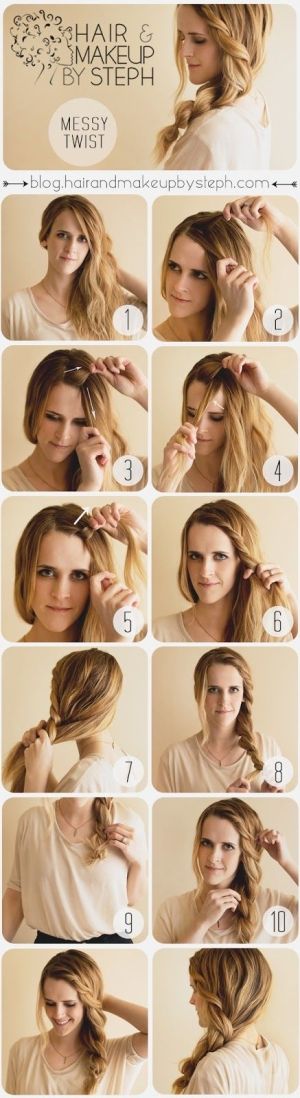 Hair Tutorials: Messy Hairsytles - Pretty Desig