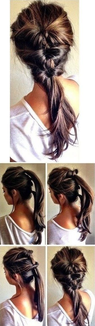 Fashionable Hairstyle Tutorials for Long Thick Hair | Hair hacks .