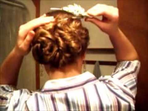 Victorian/Modern Hair Updo Tutorial -for long and thick hair .