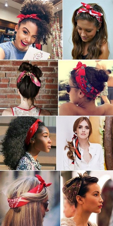 various ways of wearing bandana on hair to achieve new look .