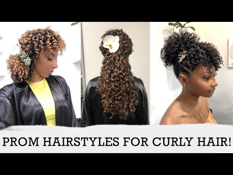 Cute Prom Hairstyles For Curly Hair! 3 Curl Types, 3 Lengths, 6 .