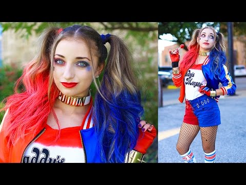 Harley Quinn Pigtails | DIY Halloween Costumes | DIY Halloween .