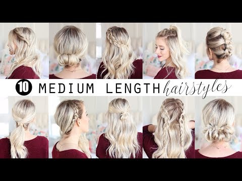 TEN Medium Length Hairstyles!!! | Twist Me Pretty - YouTu