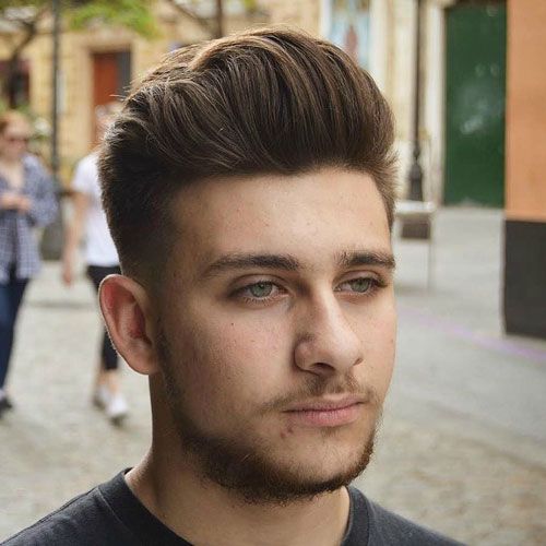 25 Best Haircuts for Guys with Round Faces | Round face haircuts .