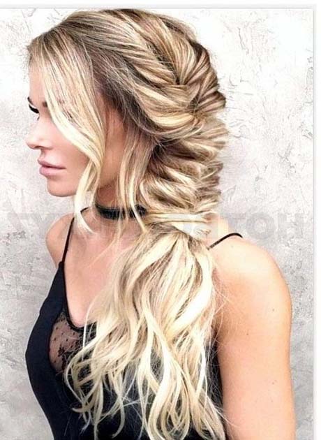 Rope Braid Blonde Hairstyle for Long Hair 2018-2019 | Latest .