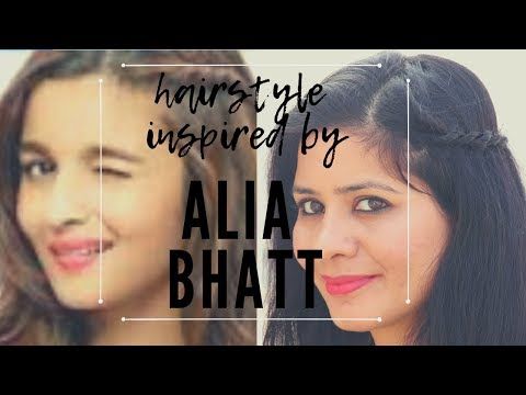 Alia Bhatt Inspired Hairstyle | Side Rope Braid Hairstyle | 1 .