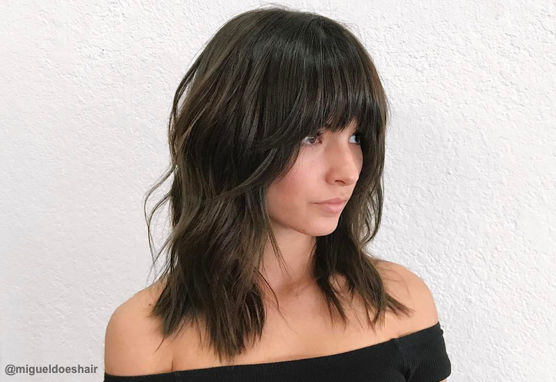 18 Hottest Layered Haircuts with Bangs for 20