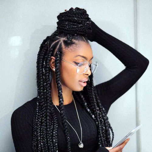 35 Best Black Braided Hairstyles for 20