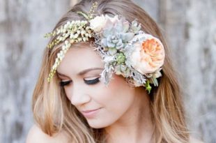 Awesome wedding hair tips for wearing flower crown