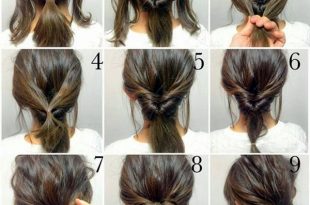 quick-hairstyle-tutorials-for-office-women-33 | Guest hair, Medium .