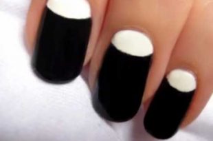 Half Moon Manicure Nail Art - YouTu