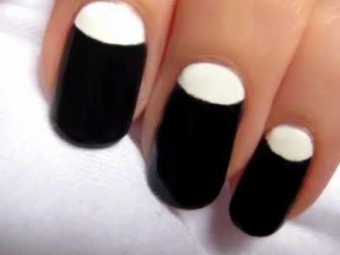 Half Moon Nail Designs