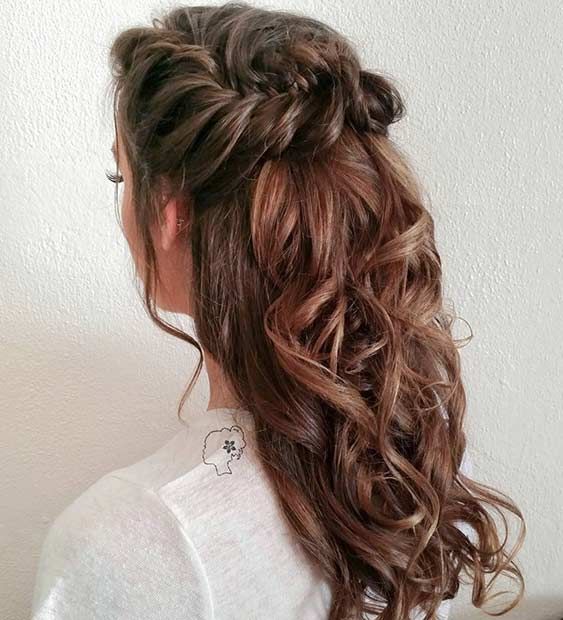 31 Half Up, Half Down Hairstyles for Bridesmaids | Down hairstyles .