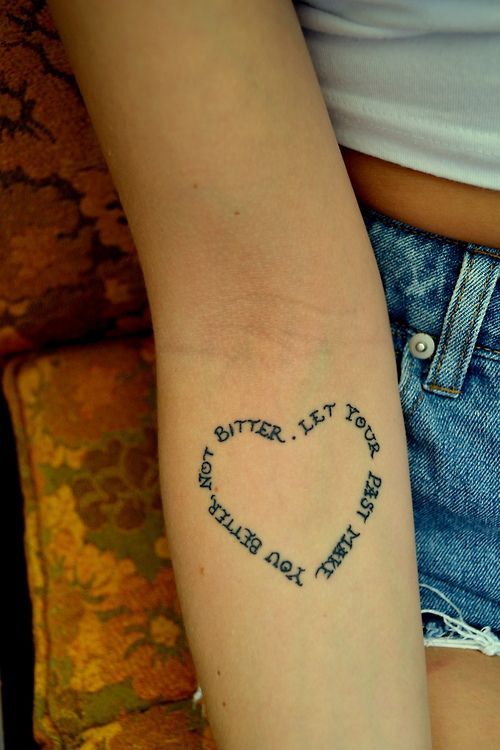 Heart Shape-inspired Tattoo | Heart temporary tattoos, Tattoos .