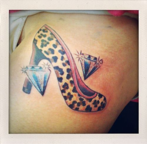 Heel Tattoo Tumblr Crazy high heel and diamonds! (With images .