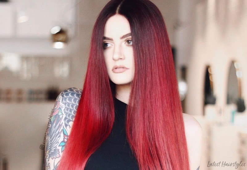28 Blazing Hot Red Ombre Hair Color Ideas in 20
